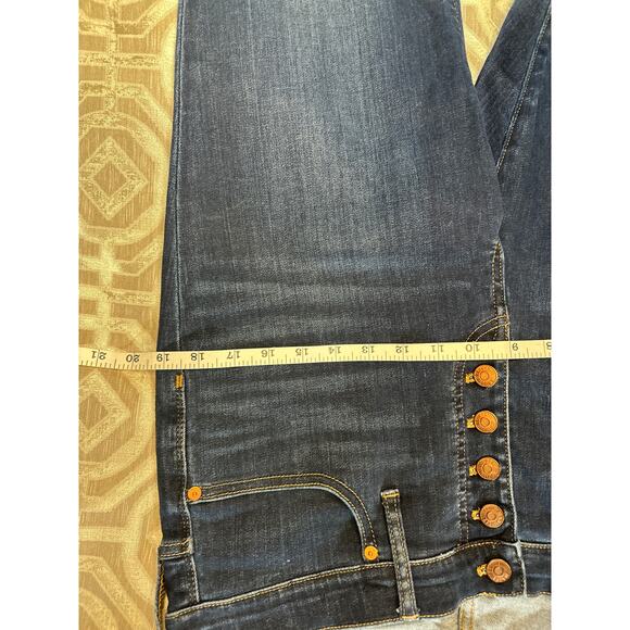 Madewell 9" Mid-Rise Skinny Jeans in Hayes Wash Button-Front‎ Edition size 33 - Picture 7 of 9